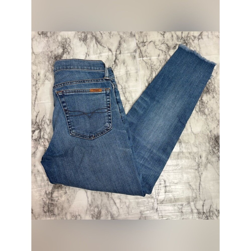 Polo by Ralph Lauren Medium Wash Blue Women's Skinny Jeans size 28 casual denim
